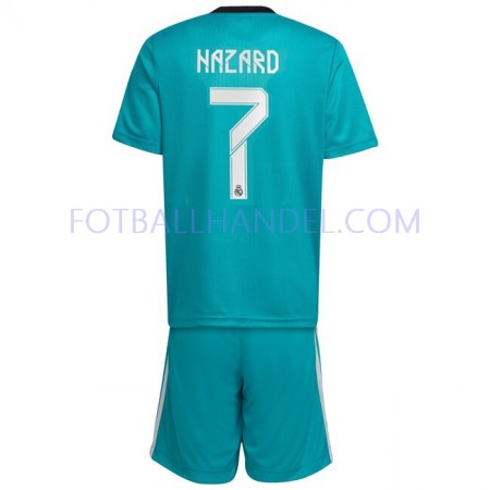 Barn Fotballdrakter Real Madrid Eden Hazard 7 Tredje 2021-22 Kortermet